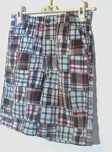 Gymboree Boys Plaid Cargo Shorts, Size 8 - Picture 1 of 5