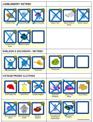 HTF Webkinz Vintage Retired Clothing 2008 - 2018 $2.25 - U PICK- Volume Disc! - Image 1 of 4