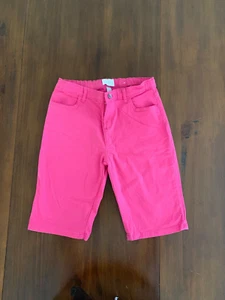 The Children's Place Girls Size 14 / Roll Cuff Twill Skimmer Shorts, Dark Pink - Picture 1 of 3