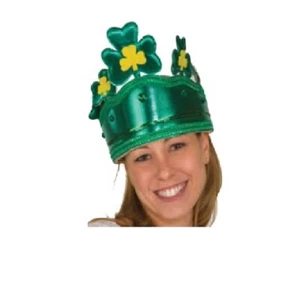 St Patrick's Day Tiara - Crown - Green - Costume Accessory - Adult Teen - Picture 1 of 2