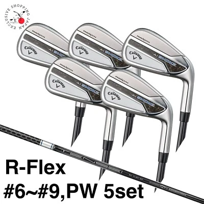 Callaway PARADYM Ai SMOKE Iron Set 5pcs #6~#9,PW R-Flex Tensei 50 Graphite Shaft - Image 1 of 4