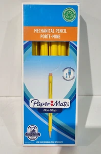 Paper Mate Non-Stop Druckbleistift 0,7 mm HB #2 gelber Schaft 12 Stück - Bild 1 von 2