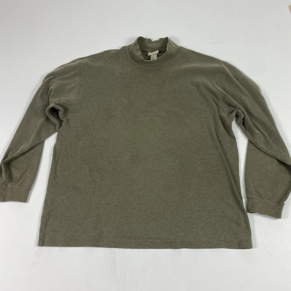 Camisa LL Bean Para Hombres XL Verde Cuello Simulado Manga Larga Algodón Pullover Informal Foto 1 de 4