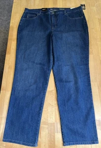 Pantalones de mezclilla Style & Co para mujer 20W azul pierna recta tiro alto control abdominal nuevos - Imagen 1 de 13