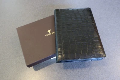 Piel Frama 黑色鳄鱼磁性皮革保护壳 适合 Apple iPad mini (2019) #205 — 第 1/4 张图片