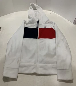 Tommy Hilfiger Deportes Cremallera Sudadera con Capucha Suéter Talla M Blanco Para Hombre - Imagen 1 de 9