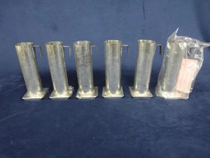 Metal Round Pillar Candle Molds 6.5 "x 2” Set 6 Tin - Picture 1 of 7