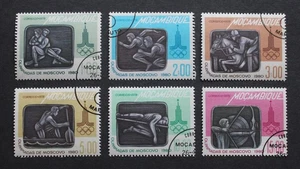 MOZAMBIQUE - 1979 SCARCE MOSCOW OLYMPICS SET VFU RR - Picture 1 of 2