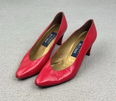 Stuart Weitzman Shoes Womens Size 5.5 Red High Heel Pumps Dress - Image 1 of 4