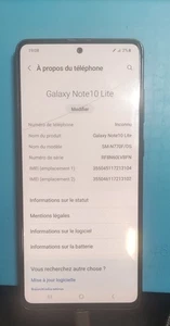 Samsung Galaxy Note10 Lite fonctionne tres bien malgres un écran cassé - Photo 1 sur 5
