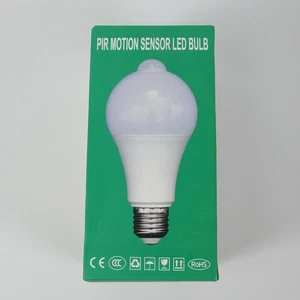 Dusk to Dawn E27 PIR Motion Sensor 15W LED Bulb Infrared Motion Auto On/Off - Picture 1 of 6