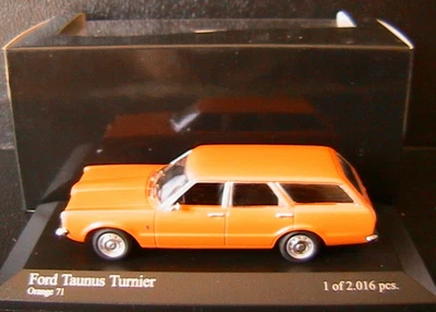 Ford Taunus Turnier 1970 Arancione 71 Minichamps 400081311 1/43 Break Sw Lhd - Immagine 1 di 2