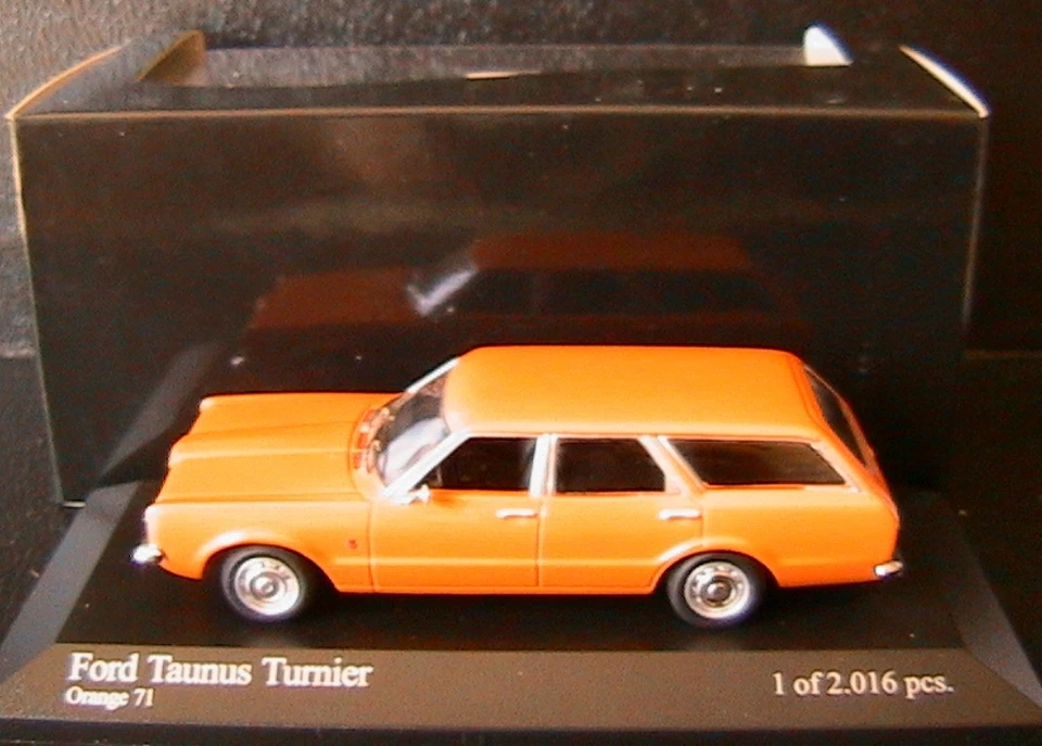 Ford Taunus Turnier 1970 Arancione 71 Minichamps 400081311 1/43 Break Sw Lhd