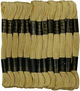 Anchor Threads Hand Embroidery Thread Stranded Cotton Cross Stitch Floss Beige - Picture 1 of 4