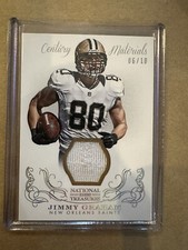 2013 National Treasures Century Materials Jimmy Graham Jersey Patch #’d /10