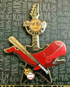 Guitarra Hard Rock Cafe 2019 Boston Red Sox Ballena de béisbol Le Pin - Imagen 1 de 1