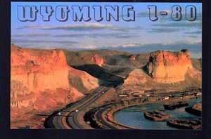 Postal de Wyoming, Mountain Pass, I-80 - Imagen 1 de 2