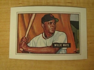 1989 Bowman Sweepstakes Reprint Card 1951 Bowman Willie Mays San Francisco - Picture 1 of 2