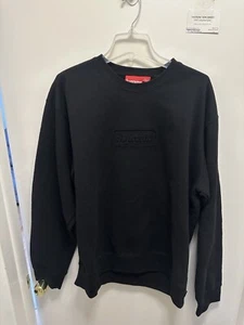 Supreme Cutout Box Logo Sweatshirt XL Black - Picture 1 of 10