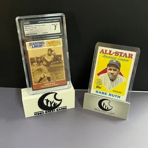 Babe Ruth - 1989 Starting Lineup Yankees CGC 7 NEAR MINT + 2023 Topps #88AS-31 - Picture 1 of 7