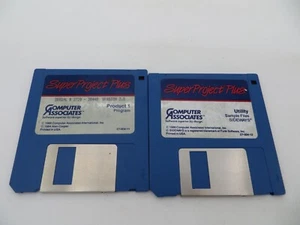 Super Project Plus 3.5" Floppy Disks vintage 1986 Computer Associates - Picture 1 of 3