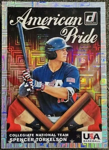 Spencer Torkelson 2019 Panini Donruss American Pride Vector Variation #AP9 Tiger - Imagen 1 de 2