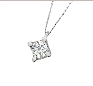 COLLANA GIROCOLLO PG GIOIELLI IN ORO BIANCO PUNTO LUCE DIAMANTE NATURALE - Foto 1 di 1