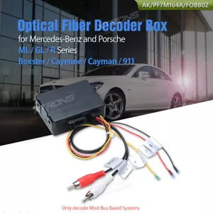 Per Mercedes Benz ML GL R Auto DVD GPS Fibra Ottica Amplificatore Adattatore Decoder Box - Foto 1 di 2