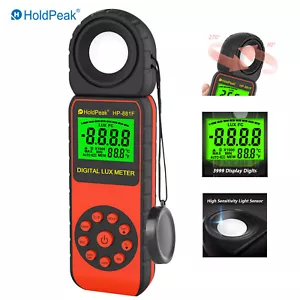 Digital Luminometer Light Lux Meter Temp Detector 400,000 Lux Automatic zeroing - Picture 1 of 7