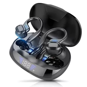 Kabellose Bluetooth Kopfhörer TWS Sportkopfhörer Ohrbügel Ohrhörer Headset Mikrofon - Bild 1 von 10
