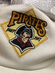 Pittsburgh pirates vintage Hat Long John 100 years snapback hat 1887 To 1987 MLB - Picture 1 of 10