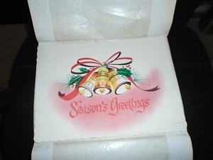 16 NOS VINTAGE 1973 EDWARD DON & CO. PAPER CHRISTMAS BELLS PLACEMATS 14" X 10" - Picture 1 of 1