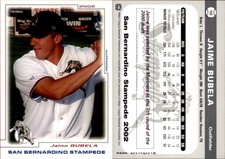Jaime Bubela 2002 Grandstand San Bernardino Stampede #NNO Card *AutographDen*