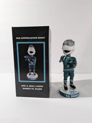 2023 SJ Sharkie BOBBLEHEAD San Jose Sharks SGA NIB April 8th 2023 NHL Hockey NEW
