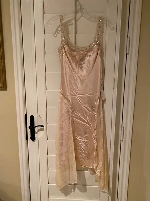Sue Wong dress Silk Beaded Evening gown Champagne Fancy Sz 6 ( fits 4 ) New (C1) - Image 1 of 4