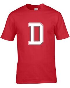 Letter D Men's T-Shirt Funny Joke Name Initials Font Team Cool Gift Idea Custom