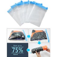 Roll up compression vacuum storage seal bag space saving for traveling v ZPHWC