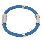 (Blue)Anti Static Bracelet With Four Rings Silicone Eliminate Body Static DOB