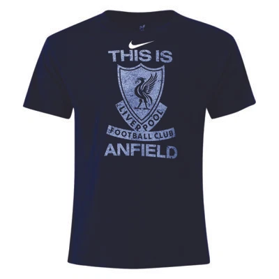 NIKE, LIVERPOOL MEN'S soccer T SHIRT , SIZE XXLARGE, 100% COTTON, new/tag, - Image 1 of 2