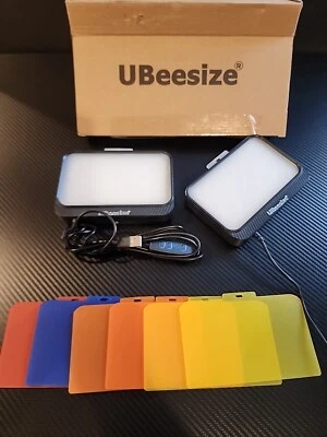 UBeesize Video Light Kit, 2 Dimmable Continuous Lights For Photography, 7 Colors - Image 1 of 4