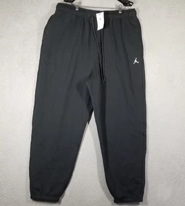 Nike Air Jordan Essentials Fleece Drawstring Joggers Black Men's 3XL DA9820-010 - Picture 1 of 12