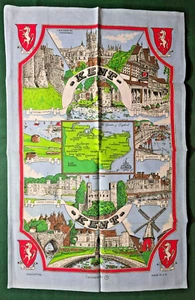 Kent UK Souvenir Tea Towel 100% Cotton - Bild 1 von 8