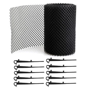 20 Ft X 6 In Gutter Guard Plastic ANTI-CLOG Mesh Rain Protection Cover Filter - Picture 1 of 10