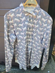 Paul Smith Red Ear Men’s Long Sleeve Shirt Dogs Men's Medium - Picture 1 of 13