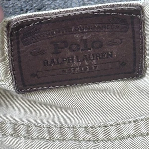Polo Ralph Lauren Men's 34 X 29 The 650 Straight Khaki Beige 100% Cotton Jeans - Picture 1 of 13