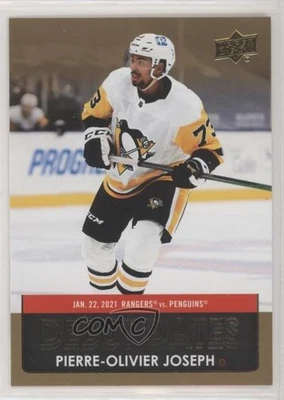 2021-22 Upper Deck Series 1 Debut Dates Gold Pierre-Olivier Joseph #DD-10 - Image 1 of 2