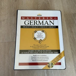 Barron’s Mastering German 15 Compact Discs - Audio CD Foreign Language EUC - Imagen 1 de 9