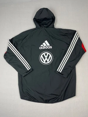Chaqueta de fútbol DC United para hombre XL negra MLS Adidas cremallera completa con capucha forrada de malla Foto 1 de 4