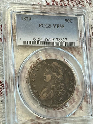 1829 Capped Bust Half Dollar PCGS VF 35 - Image 1 of 4
