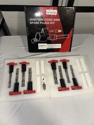 ECCPP 8 para 4,2 L V8 Audi A6 A8 Allroad Quattro S4 bobina de encendido y bujía Foto 1 de 4